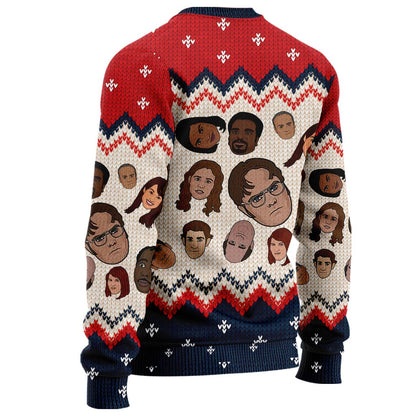 World's Best Boss - Personalized Christmas Sweater With Faux Wool Pattern Printed