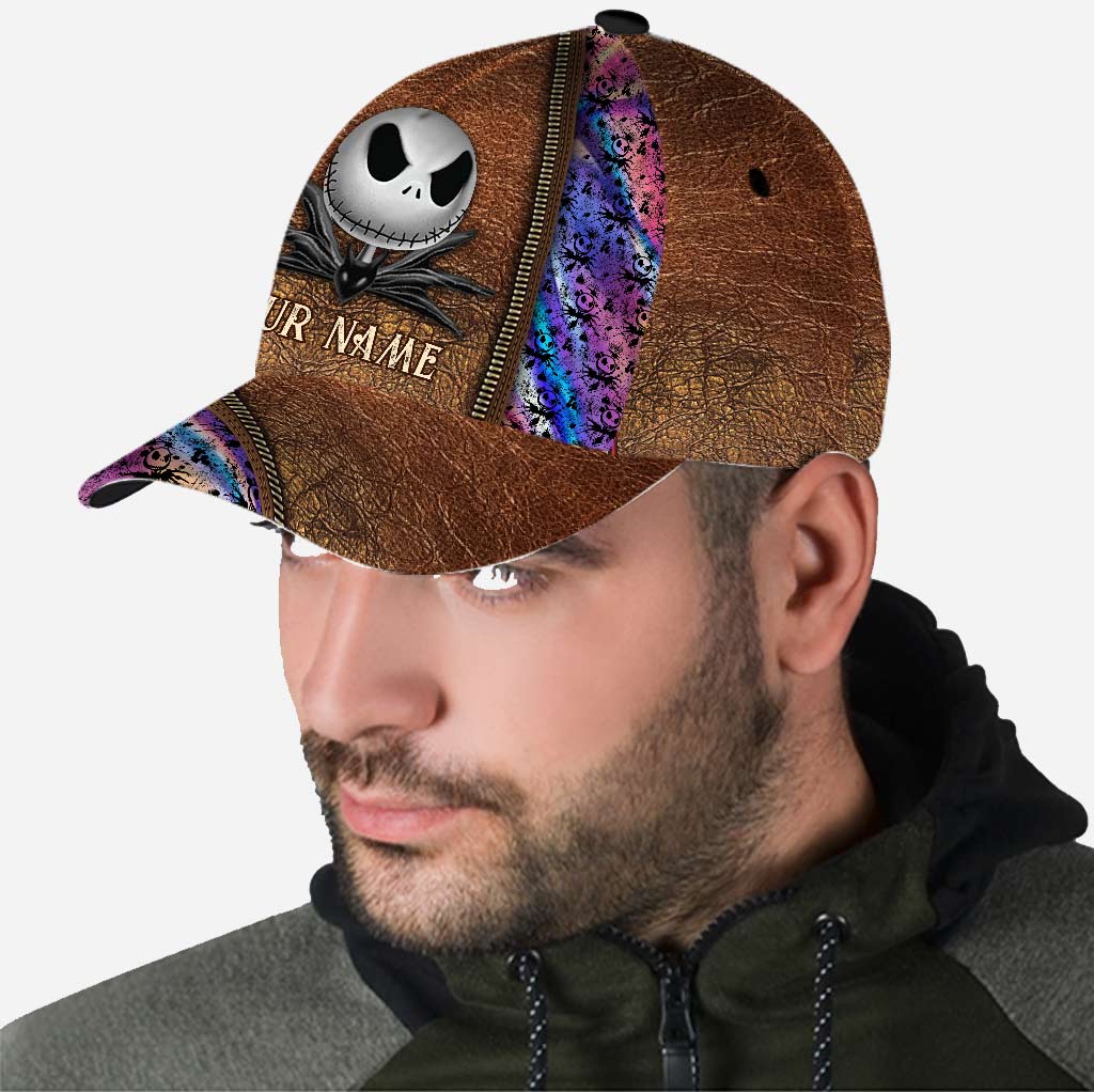 Nightmare - Personalized Classic Cap With Leather Pattern Print