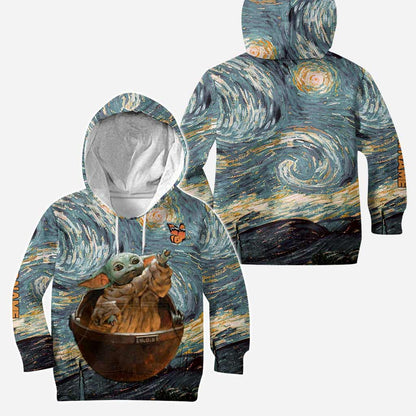 The Child Beautiful Starry Night - Personalized The Force Hoodie and Leggings