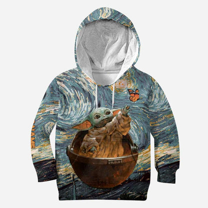 The Child Beautiful Starry Night - Personalized The Force Hoodie and Leggings