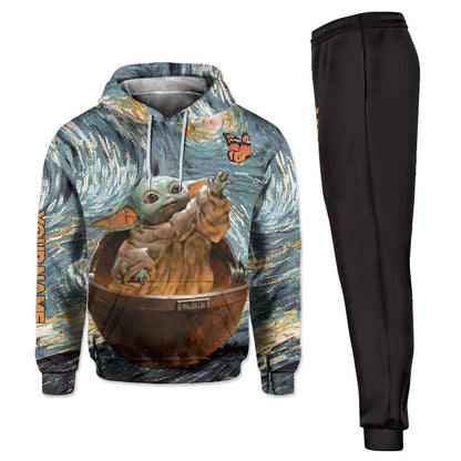 The Child Beautiful Starry Night - Personalized The Force Hoodie and Sweatpants