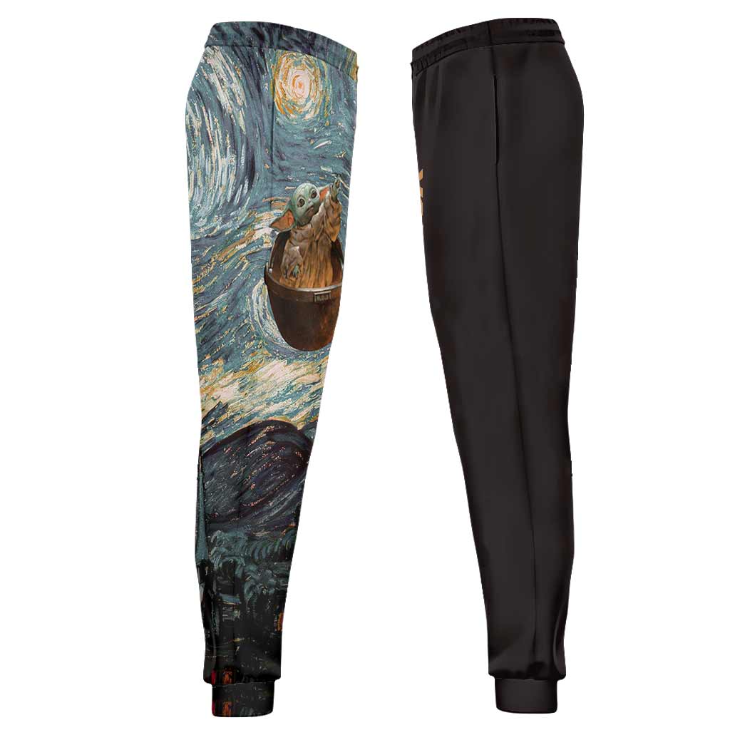 The Child Beautiful Starry Night - Personalized The Force Hoodie and Sweatpants