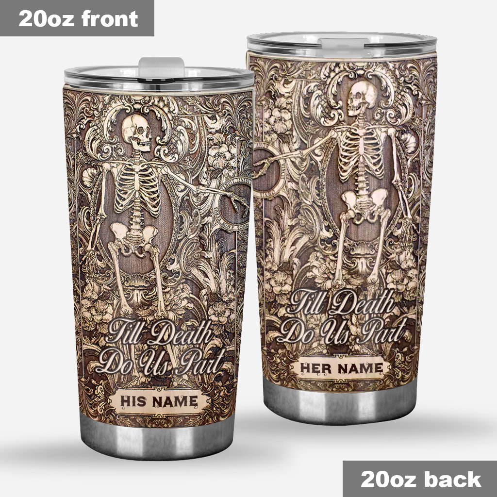 Till Death Do Us Part - Personalized Couple Tumbler