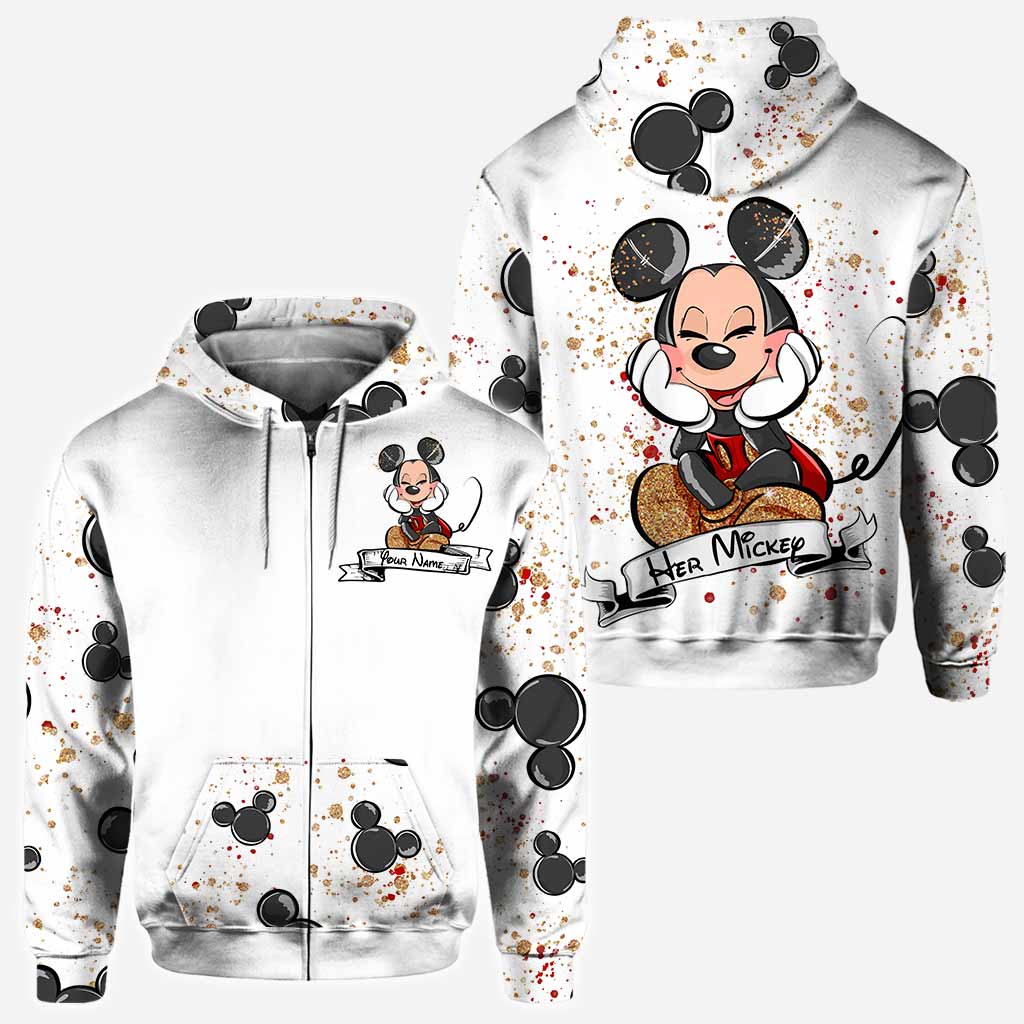 Lovely Mouse Ears Couple - Personalized All Over T-shirt and Hoodie