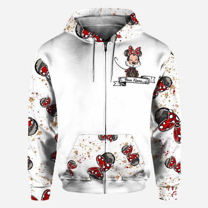 Lovely Mouse Ears Couple - Personalized All Over T-shirt and Hoodie