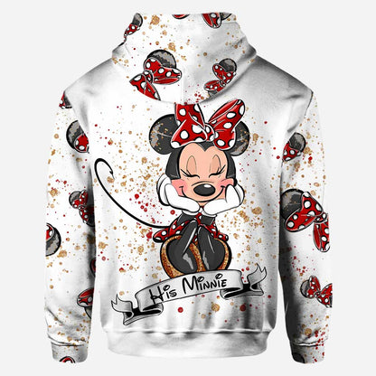 Lovely Mouse Ears Couple - Personalized All Over T-shirt and Hoodie