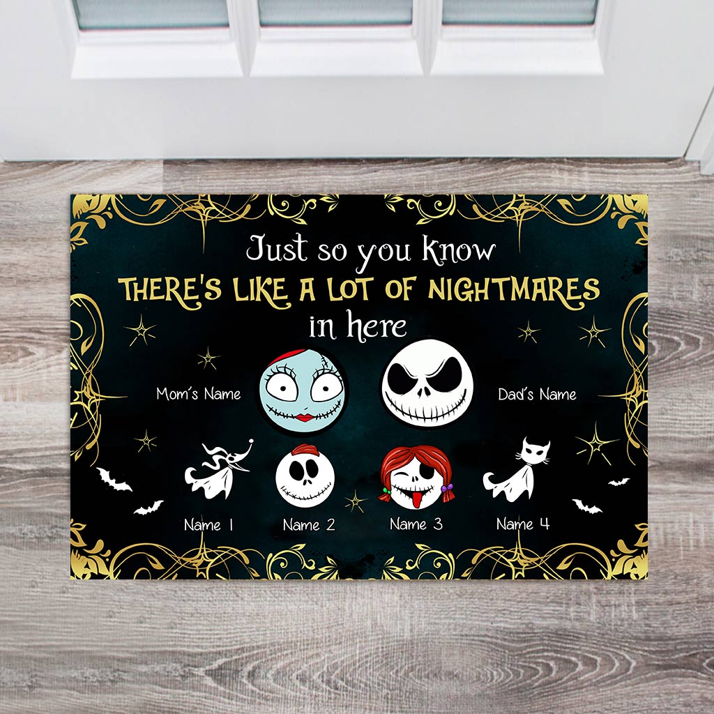 Just So You Know - Personalized Nightmare Doormat