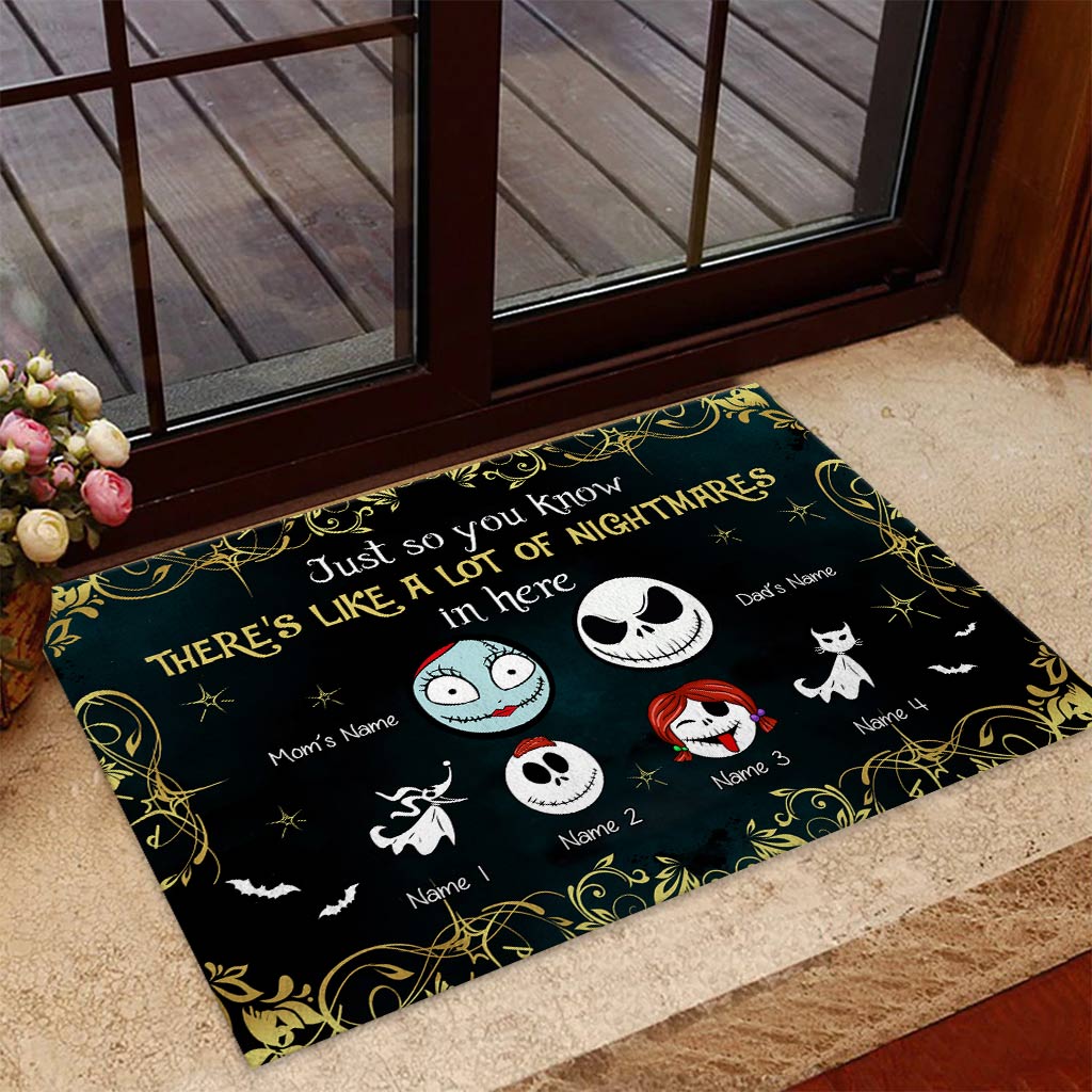 Just So You Know - Personalized Nightmare Doormat