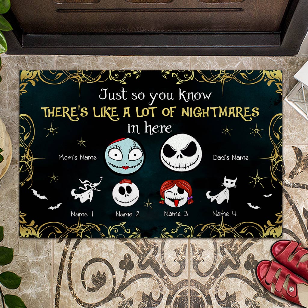 Just So You Know - Personalized Nightmare Doormat