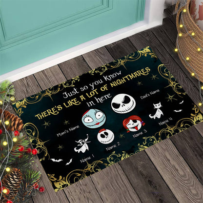 Just So You Know - Personalized Nightmare Doormat