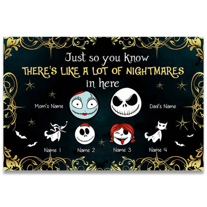 Just So You Know - Personalized Nightmare Doormat