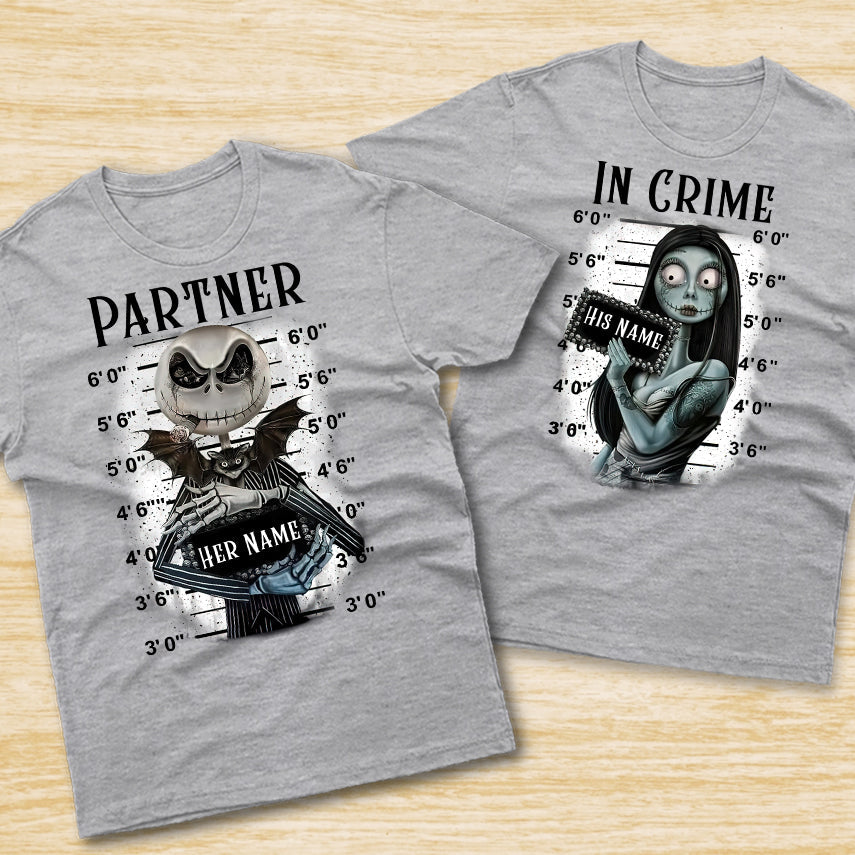 Partner In Crime - Personalized Couple Nightmare T-shirt and Hoodie