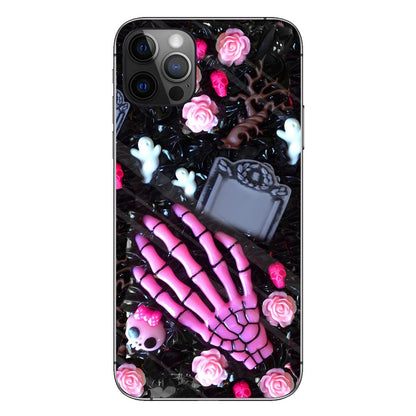 Love Skulls Handmade Decorated Personalized 3D Printed Phone Case