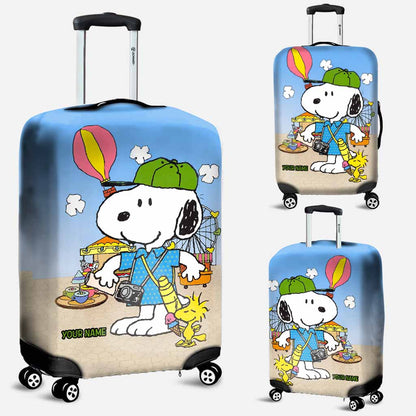 Adventure Awaits - Personalized Luggage Cover