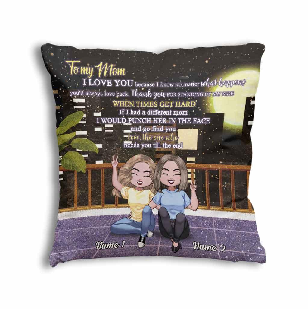 To My Mother - Personalized Mother's Day Throw Pillow