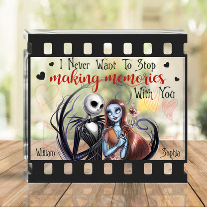 I Never Want To Stop Making Memories With You - Personalized Nightmare Custom Shaped Acrylic Plaque