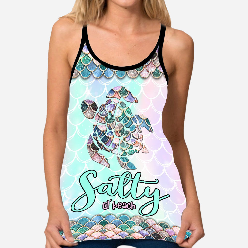 Salty Lil' Beach - Turtle Cross Tank Top