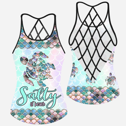 Salty Lil' Beach - Turtle Cross Tank Top