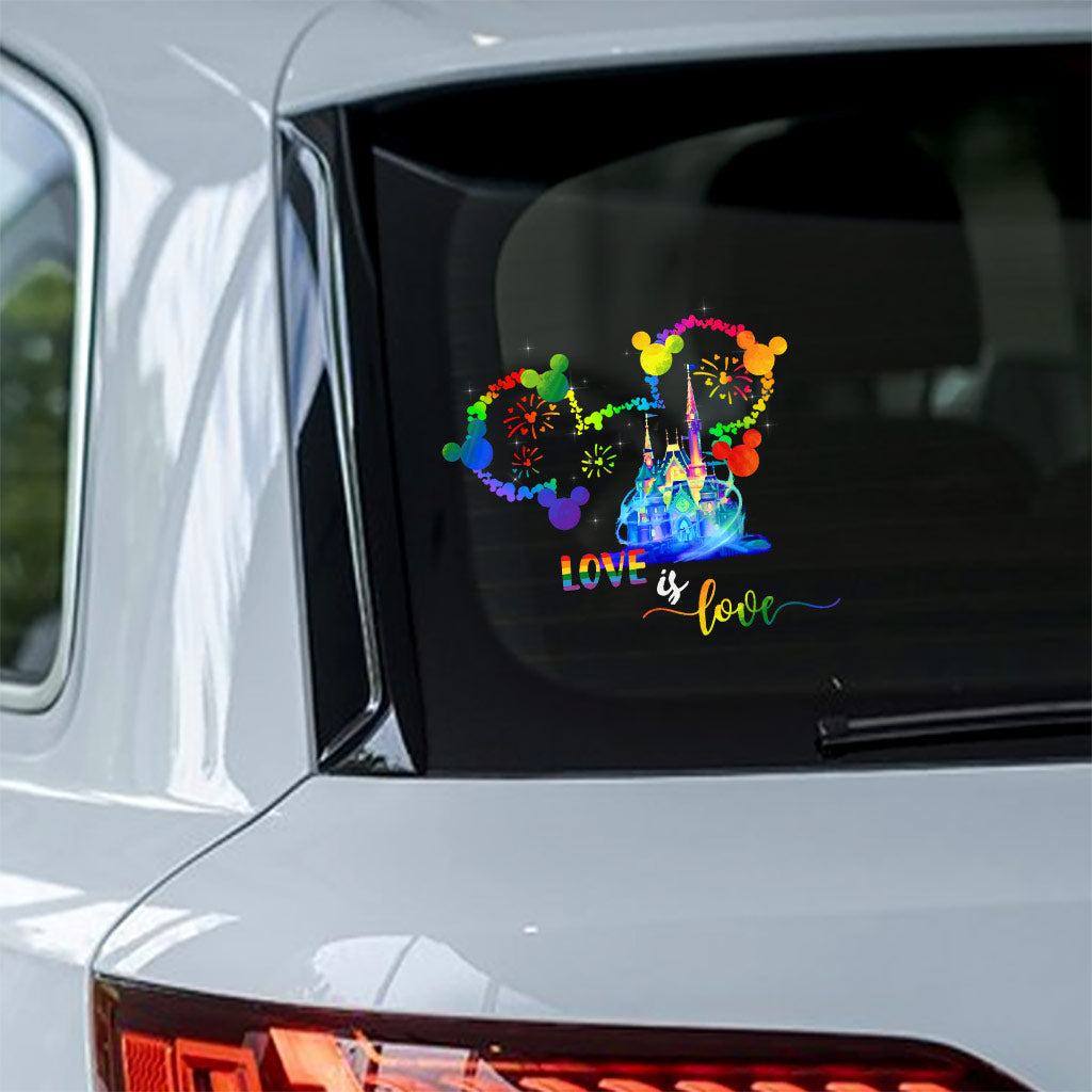 Love Is Love - LGBT Support Decal Full