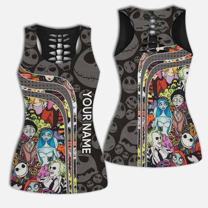 Hello Darkness - Personalized Nightmare Hollow Tank Top and Leggings