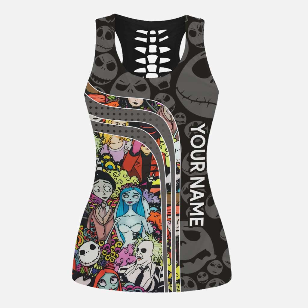 Hello Darkness - Personalized Nightmare Hollow Tank Top and Leggings