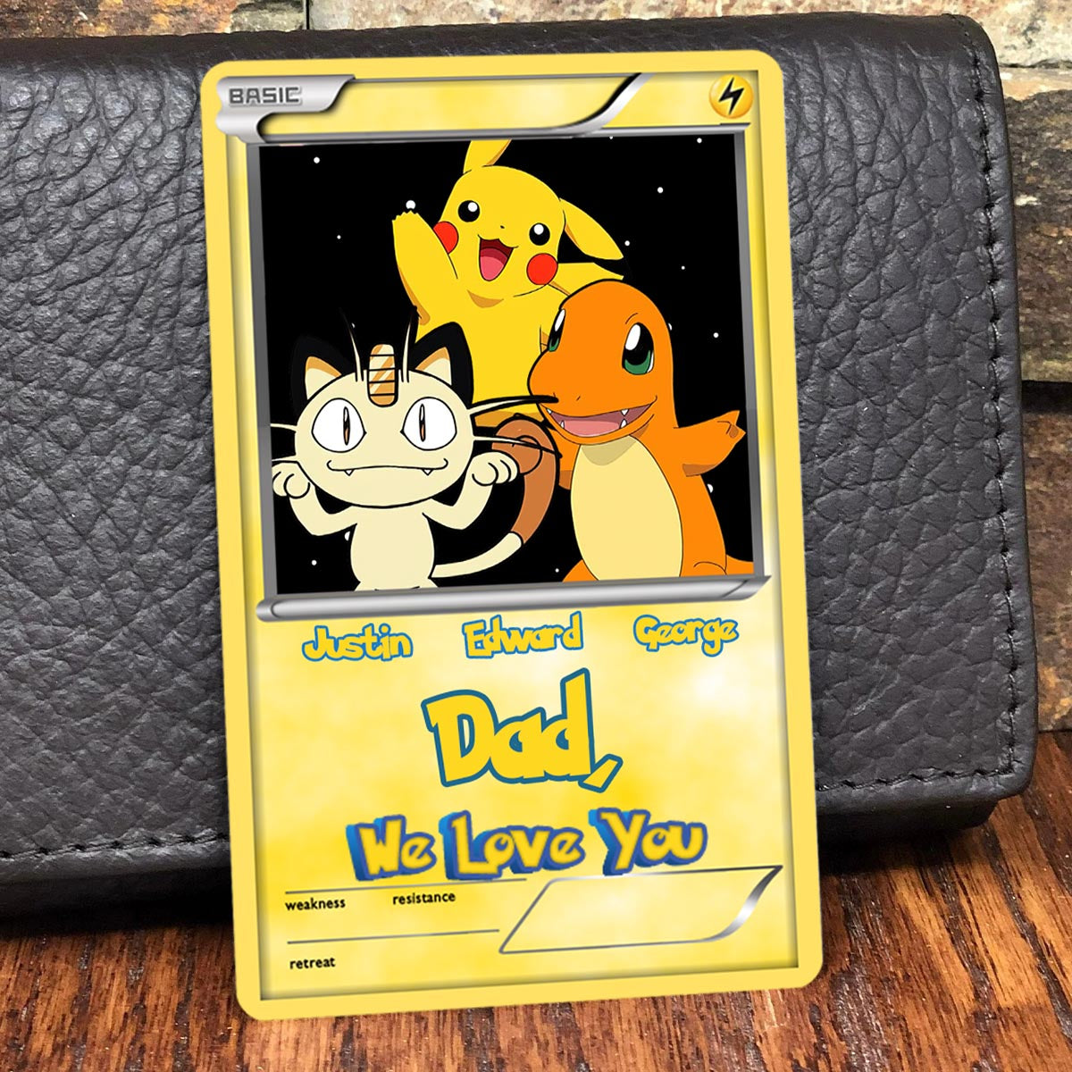 We Choose You - Personalized Monster Trainer Wallet Insert Card