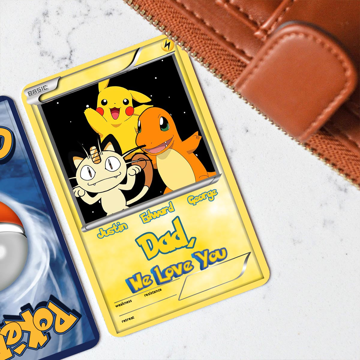 We Choose You - Personalized Monster Trainer Wallet Insert Card