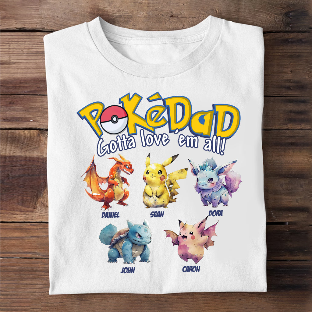 PokéDad PokéMom - Personalized Monster Trainer T-shirt and Hoodie