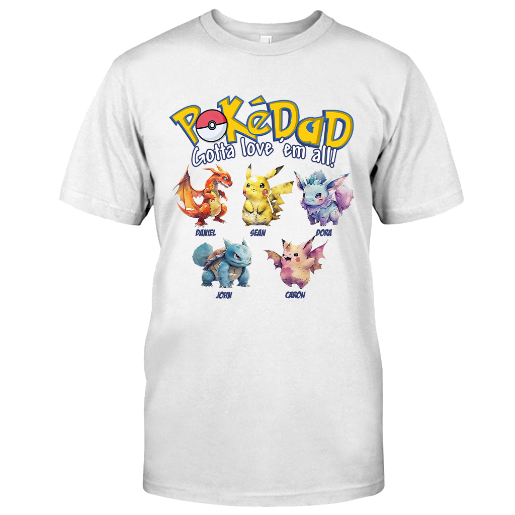 PokéDad PokéMom - Personalized Monster Trainer T-shirt and Hoodie