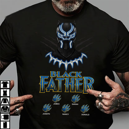 Black Father - Personalized Marvelous Universe T-shirt and Hoodie