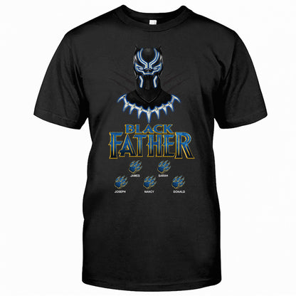 Black Father - Personalized Marvelous Universe T-shirt and Hoodie