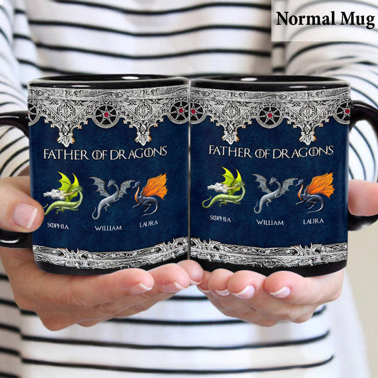 Father Of Dragons - Personalized Thrones Game Mug