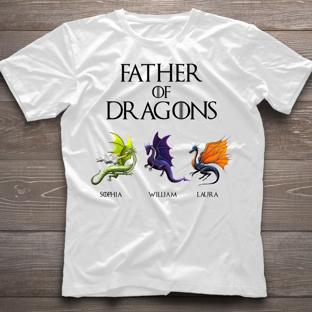 Father Of Dragons - Personalized Thrones Game T-shirt and Hoodie