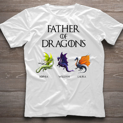 Father Of Dragons - Personalized Thrones Game T-shirt and Hoodie