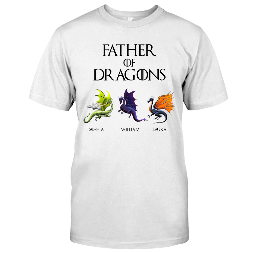 Father Of Dragons - Personalized Thrones Game T-shirt and Hoodie