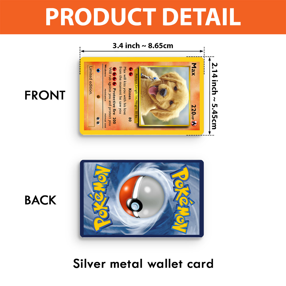 Poke Card - Personalized Monster Trainer Wallet Insert Card