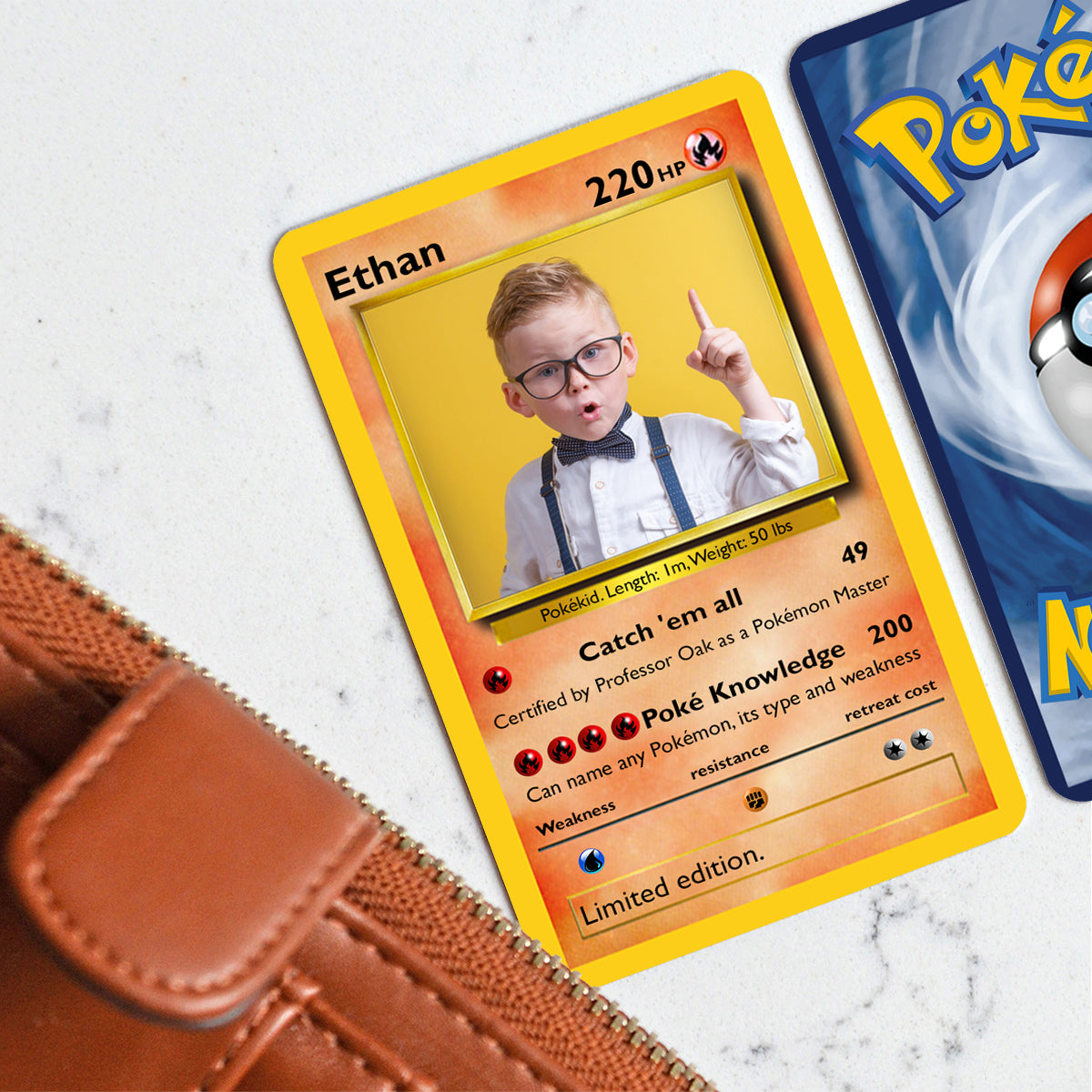 Poke Card - Personalized Monster Trainer Wallet Insert Card