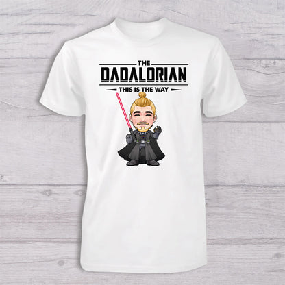 The Dadalorian This Is The Way - Personalized Father T-shirt And Baby Onesie