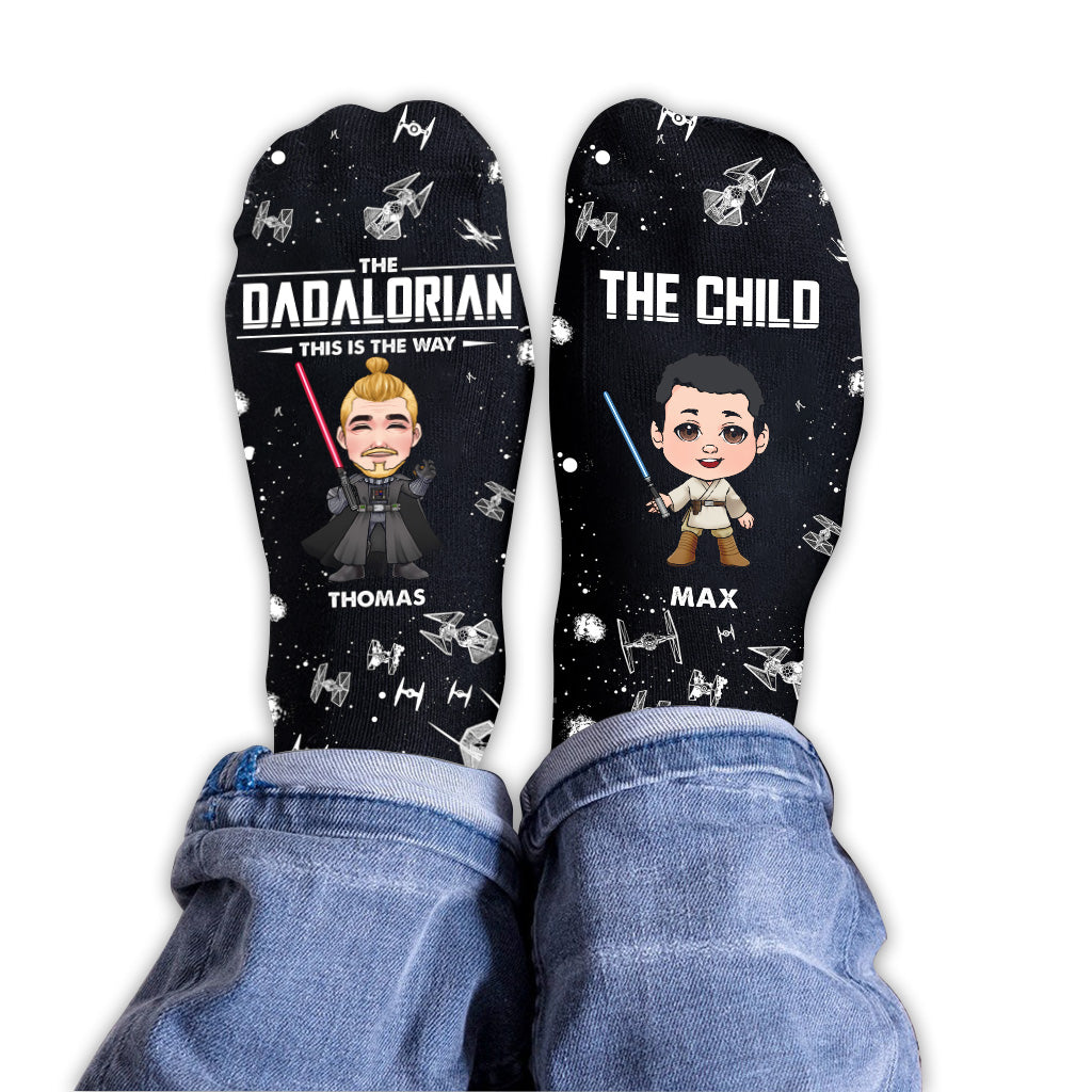 The Dadalorian This Is The Way - Personalized Father Socks