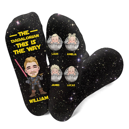 This Is The Way - Personalized Father Socks