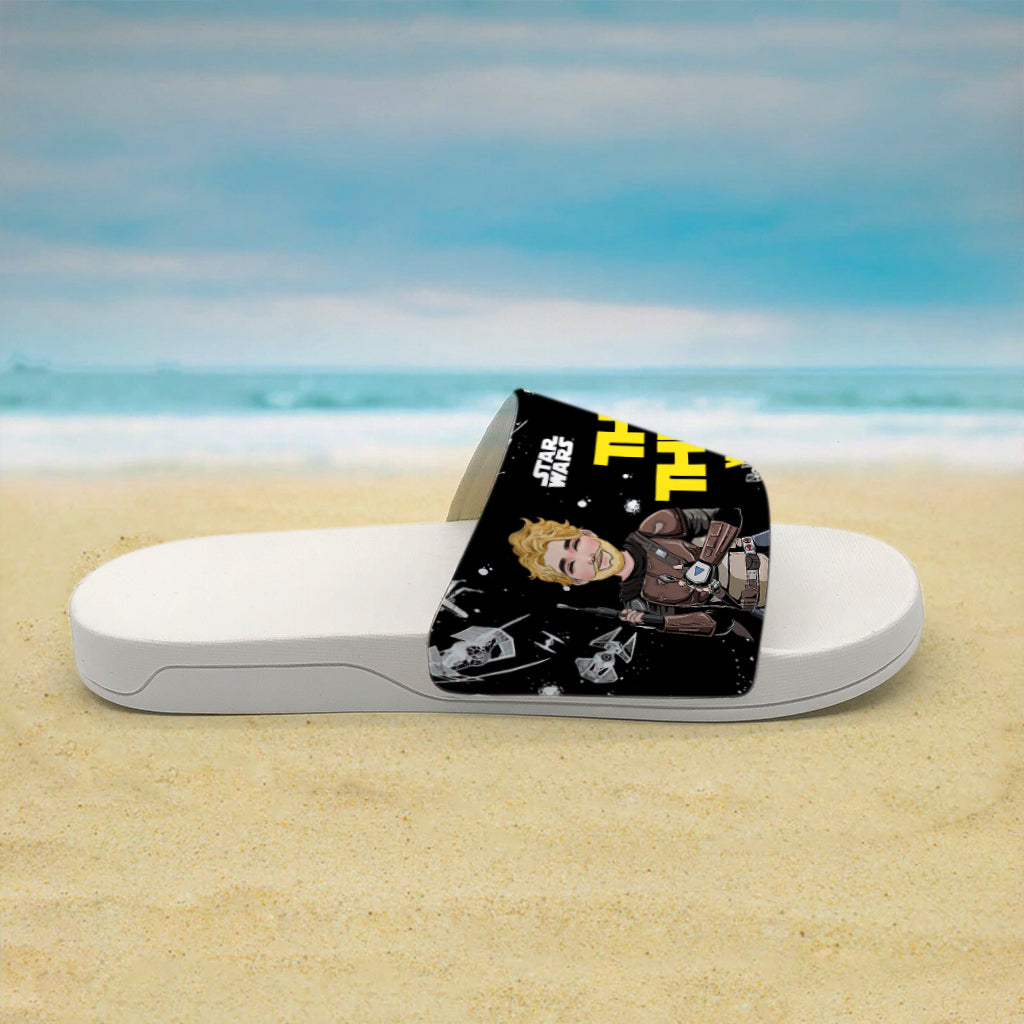 You & Me This Is The Way Personalized The Force Slide Sandals