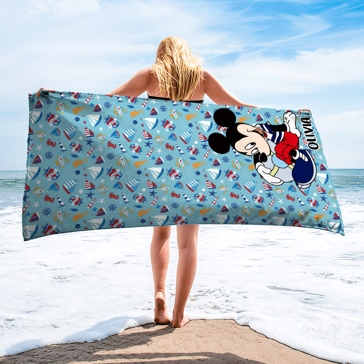 My Magical Summer - Personalized Sea Lover Beach Towel