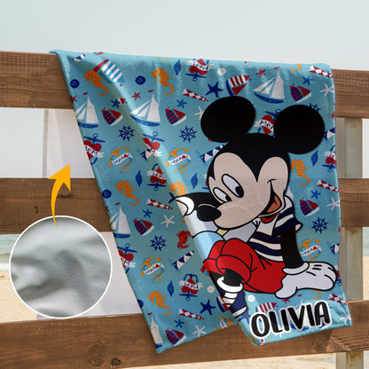 My Magical Summer - Personalized Sea Lover Beach Towel