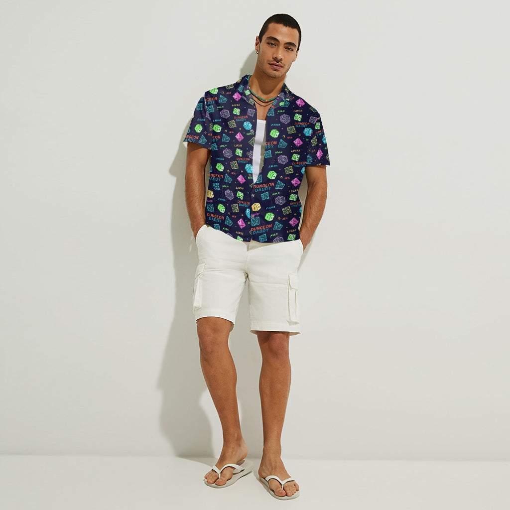 Dragon Daddy And The Weapons - Personalized RPG Hawaiian Shirt