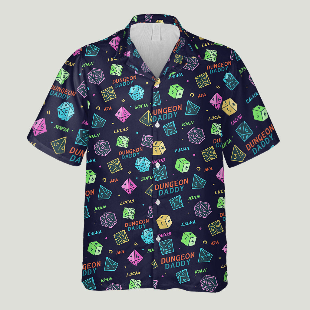 Dragon Daddy And The Weapons - Personalized RPG Hawaiian Shirt