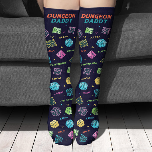 Dragon Daddy And The Weapons - Personalized RPG Socks