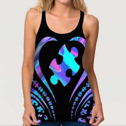 Autism Mom Cross Tank Top