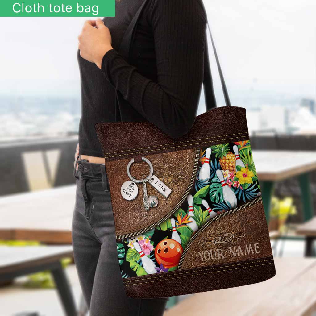 Summer Vibes - Bowling Personalized  Tote Bag