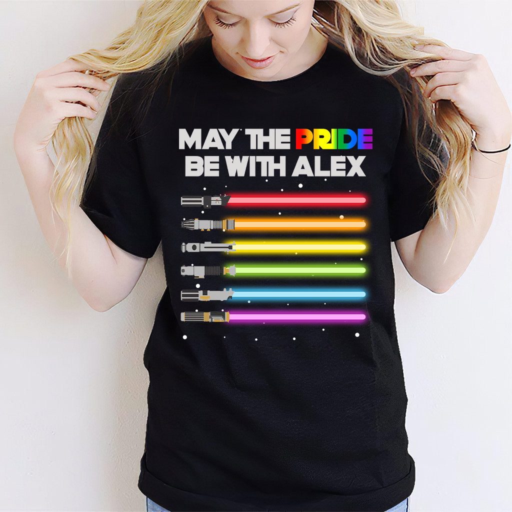 May The Pride Be With You - Personalized LGBT Support T-shirt and Hoodie