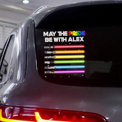 May The Pride Be With You - Personalized LGBT Support Decal Full